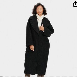 UGG Hattie Long Oversized Coat - Size M Black